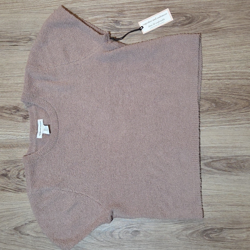Cupcakes And Cashmere Soft And Cozy Teddy Shirt Lounge Top